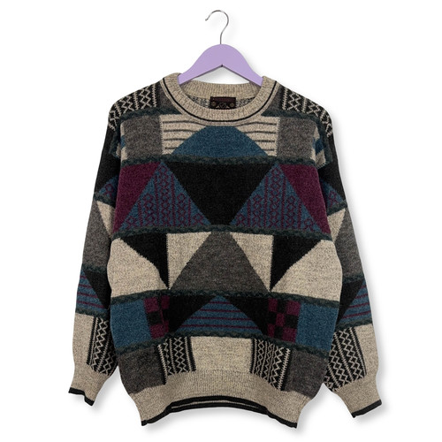 Maglione vintage multicolore - maglione,