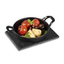Padella Ghisa GRILLMEISTER 20x15 cm BBQ Barbecue Resistente Antiaderente Nero