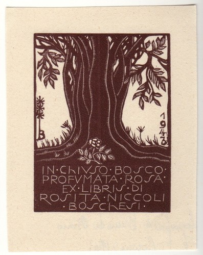 Bruno osimo exlibris - bruno,