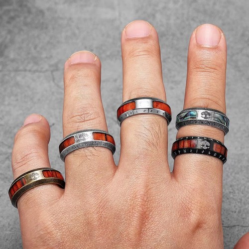 Anello unisex vintage rune