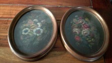 Antique pair vintage - of, oval