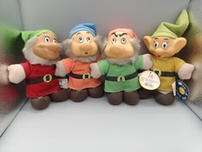 Lotto 4 Nani Peluche Jolly Gift Toy Biancaneve Snowhite Cucciolo Brontolo