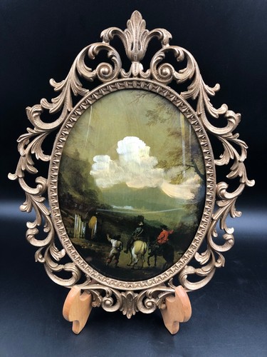Quadro paesaggio cavalieri