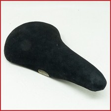 NOS PELLE NERA anni 70 ITALIANA VINTAGE SELLA BICI CORSA STRADA SELLA BICI VECCHIA