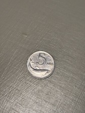 Moneta 5 Lire Delfino del 1955