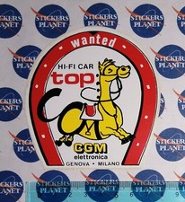 ADESIVO STICKER VINTAGE AUTOCOLLANT AUTO TUNING CGM HI-FI CAR ANNI '80