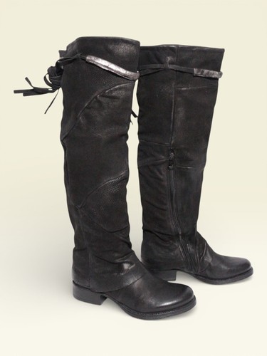 Mjus cuissardes cuir - cuir, noir