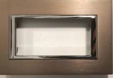 BTICINO HA4804BR Serie Axolute Placca rettangolare 4 moduli Bronzo