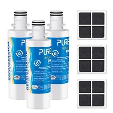 PUREPLUS RWF4700AC Adatto per LG LT1000P LT1000PC e Filtro Aria, Confezione da 3