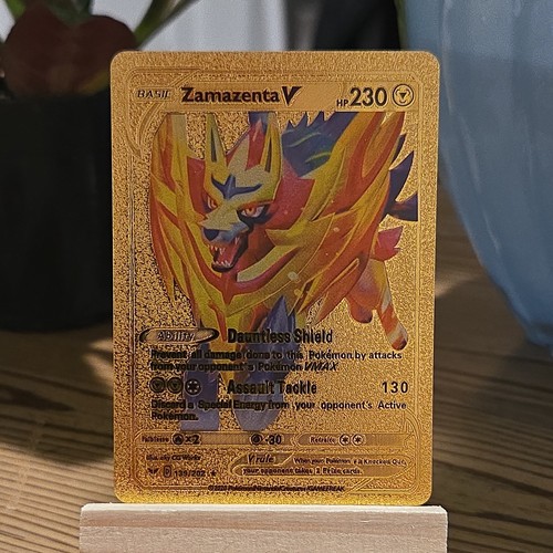 Zamazenta gold foil fan art - foil,