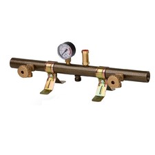 Centralina Gas Tubolare 2 Elementi Con Manometro E Valvola - W20x1/14"sx