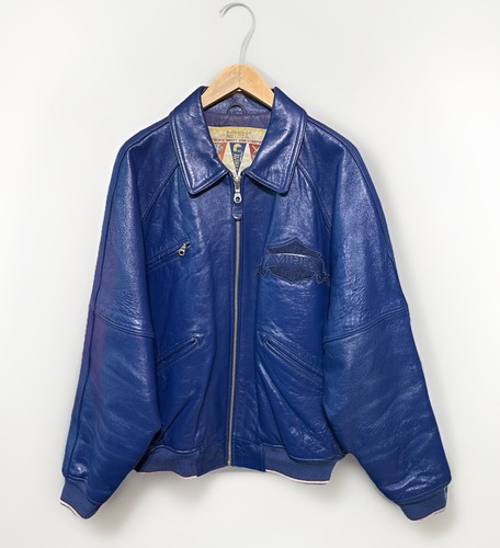Giacca pelle avirex blu - giacca,