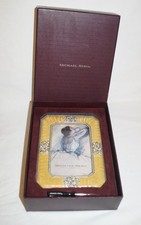 CORNICE PORTAFOTO MICHAEL HERO METALLO CRISTALLI PERLE X FOTO 10X15 CON SCATOLA