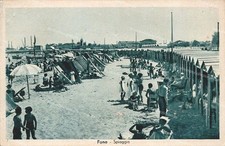 dm207 cartolina fano spiaggia provincia di pesaro