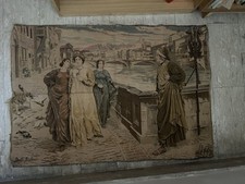 Arazzo 1800 Dante Alighieri, Arazzi Antichi, Dante E Beatrice, Quadri