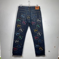 Evisu Jeans Uomo W36 Blu