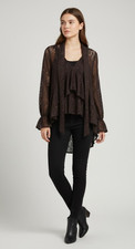 Blusa Cioccolato Pizzo