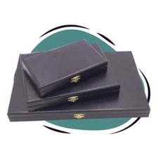 MASTERPHIL - COFANETTO IN LEGNO INTERNAMENTE FODERATO PER VASSOI PORTA MONETE