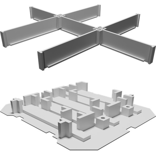 Organizzatore barre polvere - organizzatore,