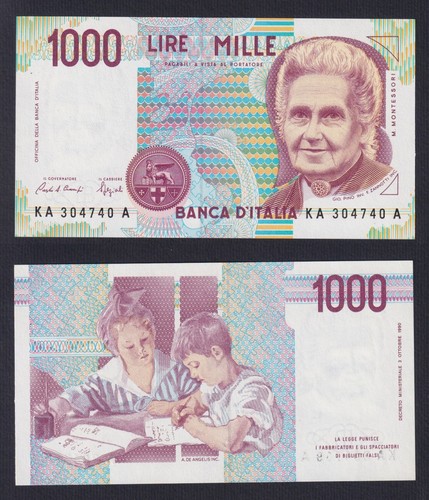 Banconota italia 1000 lire - banconota,