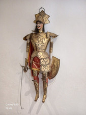 Grande Antico pupo siciliano in legno con armatura Primo 900 Cm 80