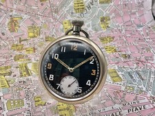 Militare Inglese Assegnato GSTP . 1930 . Metallo . OROLOGIO TASCA