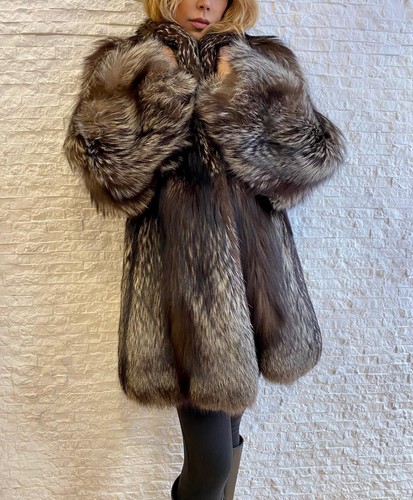 Pelliccia volpe argentata - volpe,