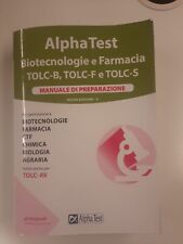 Alpha Test - Biotecnologie e Farmacia (TOLC-B, TOLC-F, TOLC-S) (manuale)