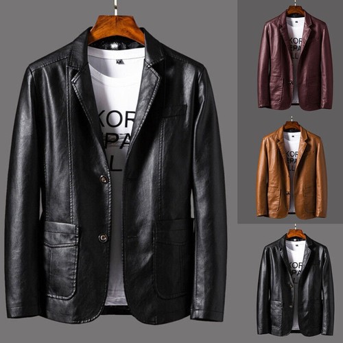 Giacca cappotto pelle uomo