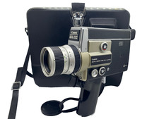 TUTTO funziona [QUASI COME NUOVO] Canon Auto Zoom 518 SV Super 8 fotocamera pellicola 8 mm
