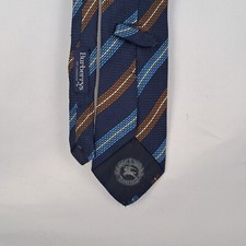 Cravatta Burberrys in seta blu taglia 150x9 da uomo