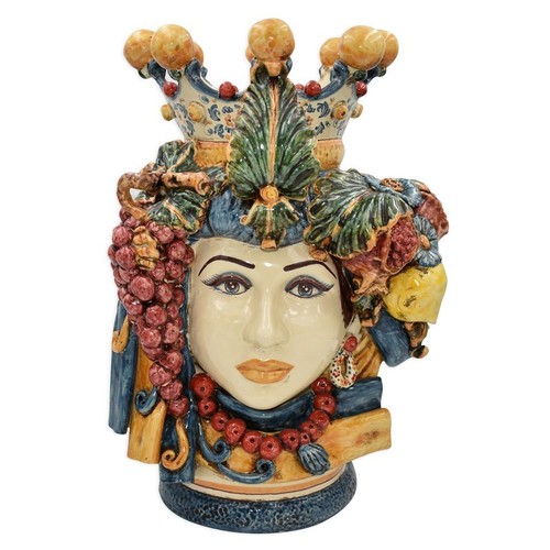 Testa moro siciliana vaso - siciliana,