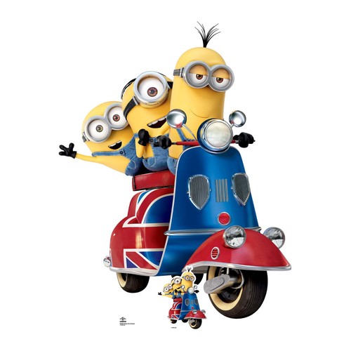Minions una scooter cartone - una,