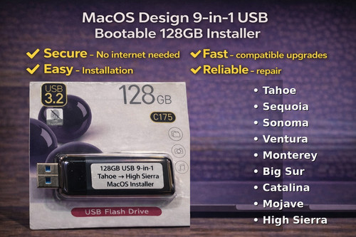 Macos usb - 9-in-1, (128gb)