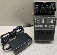 Boss RV-5 Digital Reverb Effects Pedale per chitarra elettrica con cavo di alimentazione 