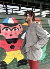 Blazer LANVIN lana tweed uomo