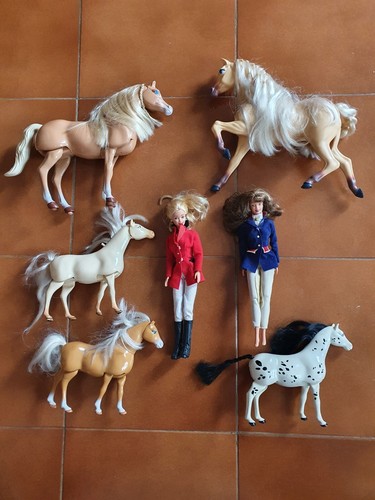 Lotto barbie cavalli vintage - barbie,