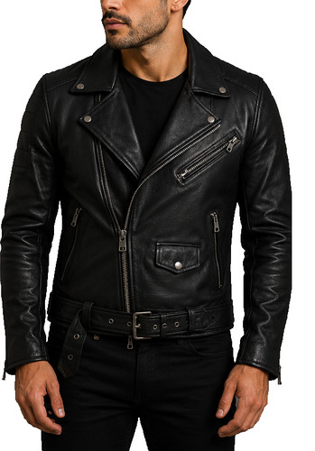 Giacca motociclista uomo pelle - motociclista,