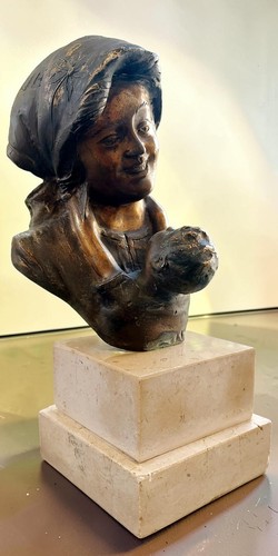 Scultura bronzo maternità - scultura,