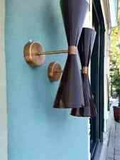 Coppia Di Applique In Ottone