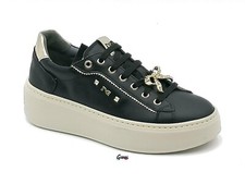 Scarpe donna Nero Giardini  I411621D sneakers sportive casual Pelle Nero Nuove