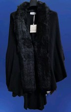 Mantella lana con pelliccia - lana,