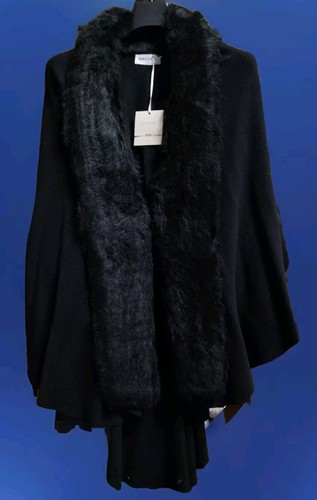 Mantella lana con pelliccia - lana,