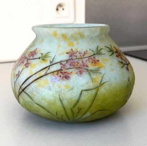 Imposant vase art nouveau aux - imposant,