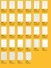 Etichette etichette adesive autoadesive bianche etichette etichette adesive fogli adesivi