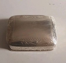 Antica Scatola Portapillole Argento 925 Con Incisioni (Pills Old Box Silver)