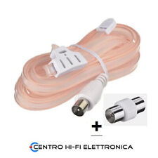 Antenna Radio Dipolo Da Interno 75 Ohm Connettore Coassiale Stereo FM Tuner