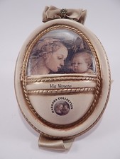 VINTAGE ARTE SACRA ACQUASANTIERA BENITIER CERAMICA VIA VENETO MADONNA COLLECTION