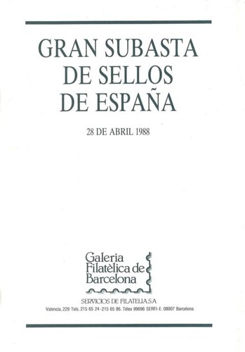 Spagna gran subasta sellos - spagna:,