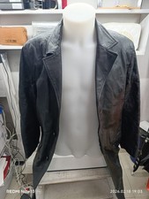 mens black leather coat jacket